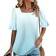 thumbnail image 2 of Blusas de Manga Corta para las Mujeres, Moda Verano Impreso, Blusas de Cuello Redondo, Chaqueta de Manga Corta para las Mujeres, 2 of 6