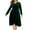 Green, variant on Wzzjkit Long Sleeve Shirts for Women Women's Fall and Winter Long Sleeved V-neck Velvet Dress Dress