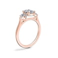 thumbnail image 3 of 0.80 T.C.W Oval Shaped Genuine Diamond Stunning Solitaire Wedding Ring for Women Solid 14K Rose Gold Size 3.5, 3 of 8