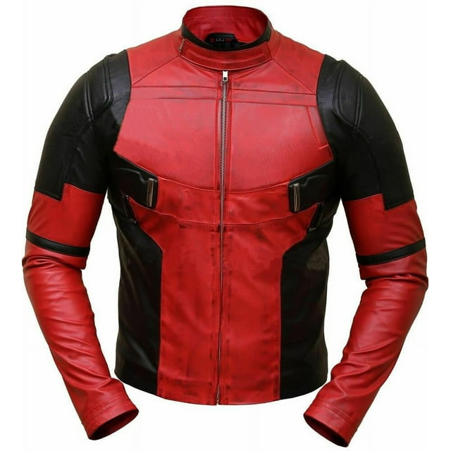 Red Leather Motorcycle Jacket Mens Leather Riding Jacket Red Leather Biker Jacket Leather Jackets Motorcycle Jackets Male Leather Jacket size XXXS
