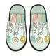 thumbnail image 1 of Fotbe Books Pantuflas Peludas para Mujer con Estampado, Zapatillas de Peluche, Zapatos de Invierno para Casa, Uso Interior y Exterior-Medium, 1 of 8