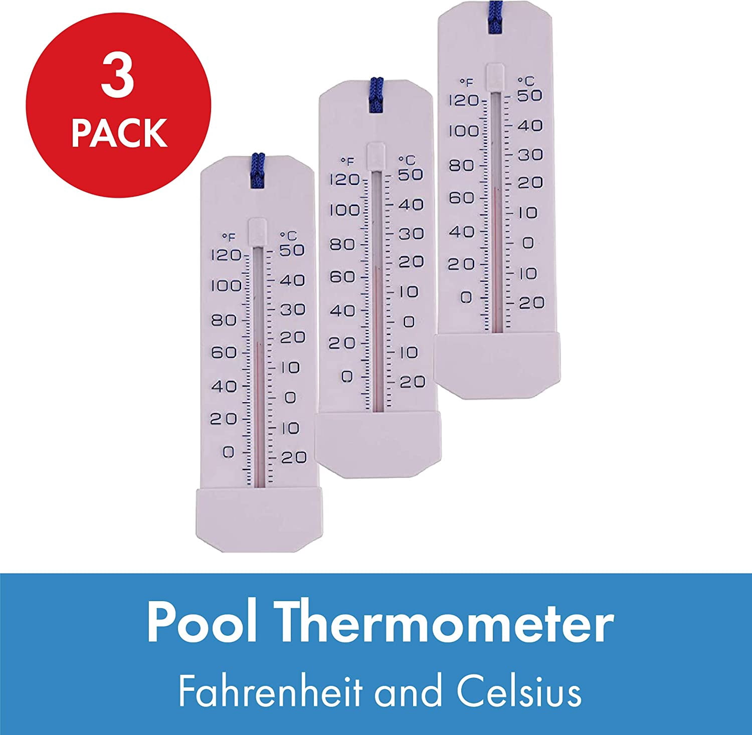 SmartClear 10"*3" Thermometer Pack of 3