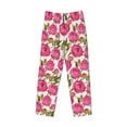 thumbnail image 4 of Xecao Rose Flowers Men's Straight Lounge Pajama Pants: The Ultimate in Comfortable Sleepwear, 4 of 9