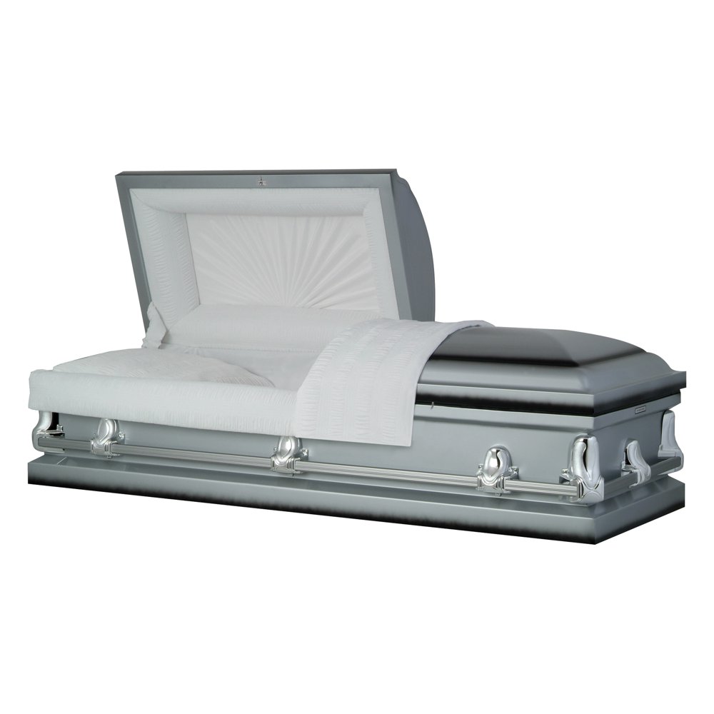Titan Casket, Fairmont Collection Funeral Casket in Silver Walmart