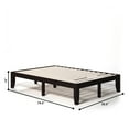 thumbnail image 2 of Costway Full Size 14'' Wooden Bed Frame Mattress Platform Wood Slats Support Espresso, 2 of 10