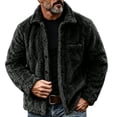 thumbnail image 2 of Maqroz Mens Winter Coats Sherpa Fleece Jacket Button Down Long Sleeve Warm Flannel Shirts Outerwear Fall Clothes Casual Jackets with Pockets, 2 of 5
