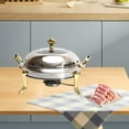 thumbnail image 6 of deevoka Buffet Food Warmer Portable Cookware Alcohol s for Travel Picnic, 6 of 9