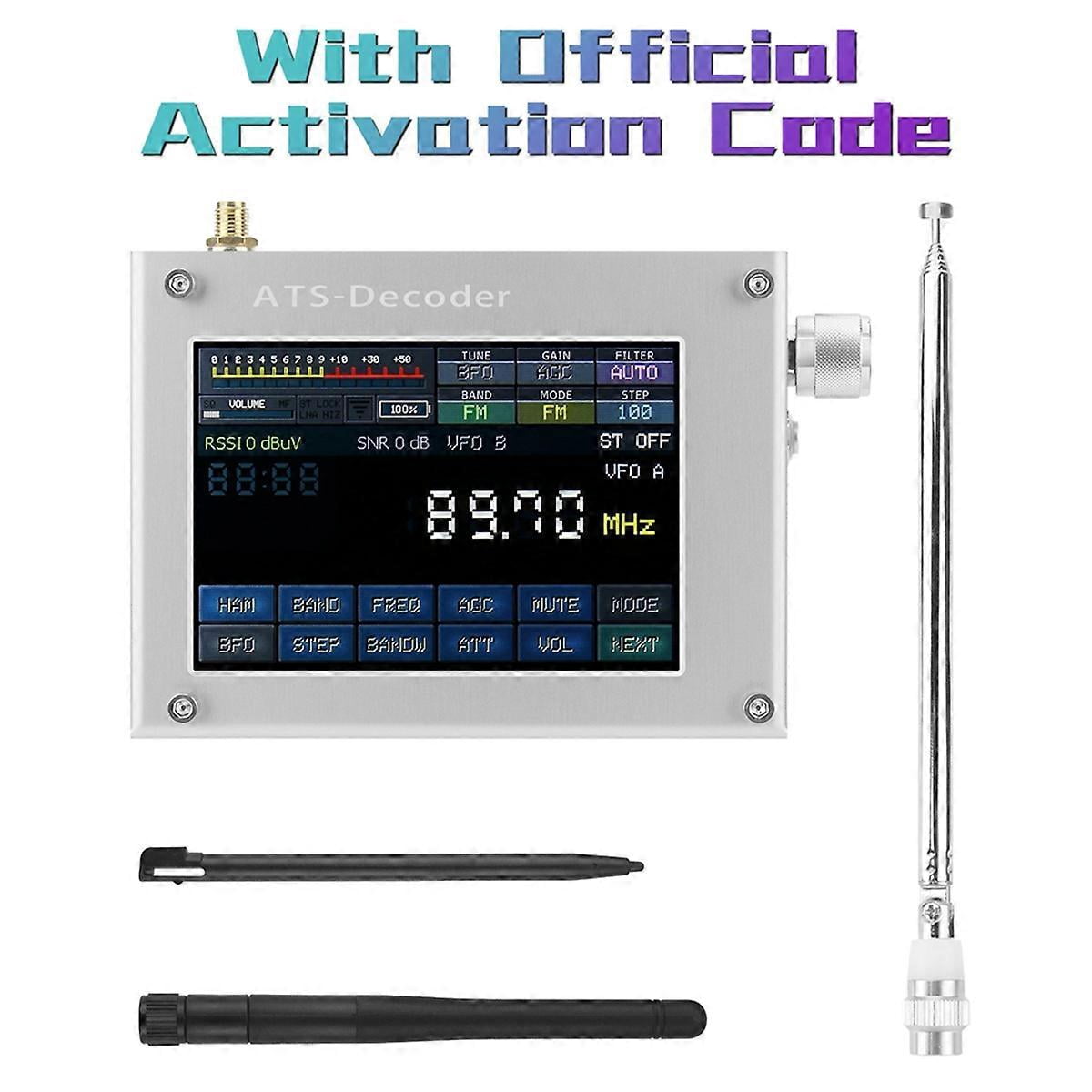 For ATS-Decoder SDR Radio AM FM SYNC SSB CW DIGI Receiver Upgraded ...