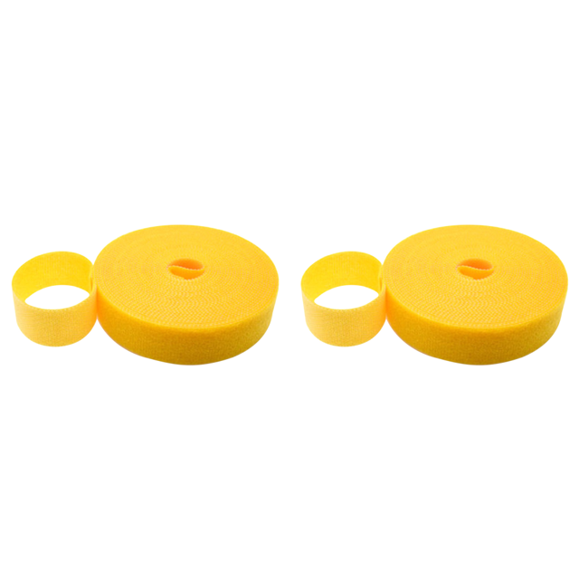 Cinta Autoadhesiva Duradera para Sujetar Cables 1m Correa (100x3cm) Color Amarillo