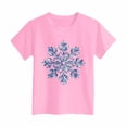 thumbnail image 6 of Xyant Toddler Christmas Shirts, Boys Girls Snowflake Print T-Shirt Kids Short Sleeve Funny Xmas Graphic Holiday Tee Tops, Size 2-3 Years, 6 of 6