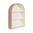 thumbnail image 4 of Kate and Laurel Arcott Modern Arched Wall Shelf, 18 x 6 x 26, White and Light Natural, Transitional Arch Wall Shelves for Over-the-Toilet Storage or Entryway Storage Shelf, 4 of 8