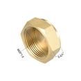 thumbnail image 2 of Tapón de conector de extremo hexagonal de latón hembra M25x1.5 2pcs, 2 of 5