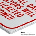 thumbnail image 5 of No Parking Dusk Till Dawn Red Sign, 24x36 Corrugated Plastic, 5 of 7