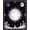 Black Purple White, Pattern 7, variant on ODIKA 8'x10' Washable Area Rug Non-Shedding, Easy Care, Halloween Gothic Mushroom Academia Moody Witchy Artifact Funky for King Size Bedroom Under Bed, Master Suite