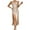 Rose Gold, variant on Wyongtao Women's Satin Nightgown Silk Slip Dress Sleepwear Sexy V Neck Negligee Lingerie Short Nightwear with Split,Rose Gold XL