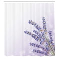 thumbnail image 3 of Ambesonne Lavender Shower Curtain, Fresh Herb Plant Posy, 69"Wx70"L, Lavender, 3 of 3