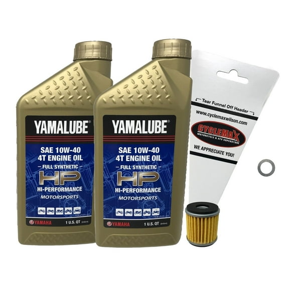 Cyclemax Genuine OEM 2018-2023 Yamaha XT250 Full Synthetic Oil Change Kit