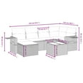 thumbnail image 2 of vidaXL Garden Sofa Set Beige Poly Rattan Large Modular Garden Sofa Set, 2 of 4
