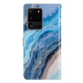 thumbnail image 5 of Nalacover Wallet Case for Samsung Galaxy S20 Ultra with Painting Pattern PU Leather Magnetic Kickstand Flip Folio Cover, Card Slots Holder Soft Silicone Shockproof Protective Case, Blue Marble, 5 of 8