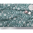 thumbnail image 2 of Soimoi Tissu Poly Georgette Feuilles & Floral Imprimé Tissu 1 Yard 42 Pouces de Large, 2 of 3