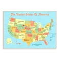 thumbnail image 5 of The Stupell Home Decor Collection of Map with Capitals Map Wall Art, 5 of 5