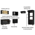 thumbnail image 4 of Madesa Gabinete de Cocina Integral Completa de Esquinero 402 cm Reims Negro 02, 4 of 8