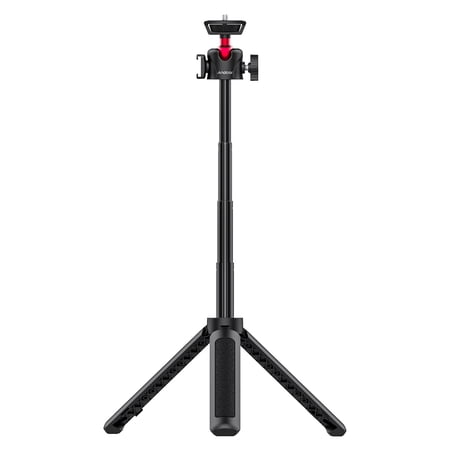 Andoer Extendable Selfie Stick Tripod 4-Section 44cm 2KG Payload with Cold Shoe Universal 14 Screw for Phone Microphone Mounting