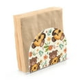 thumbnail image 2 of Bears Leaves Flowers Guita Napkin Holder for Table Clear Napkin Stand Paper Holder Acrylic Organizer Dispenser Napkins for Dinner Kitchen Restaurant Room, 2 of 8