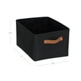 thumbnail image 2 of Mainstays Black Canvas Storage Basket with Handles, 2 of 7
