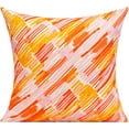 thumbnail image 4 of Pink Coral Outdoor Throw Pillow Covers 20x20 Set of 4 Colorful Abstract Modern Couch Furniture Geometric Striped Square Decorative Patio Cushion Covers Home Decor for Bedroom Sofa Bench Porch, 4 of 5