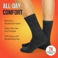 thumbnail image 3 of Unique Styles Asfoor Men’s Thermal Socks, Set of 3, Heated Cold Weather Insulated Socks for Winter, Sizes 7-12, Black, Charcoal, Navy, 3 of 6