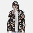 thumbnail image 2 of Salouo Lilies Flowers Print Adult Sun Protection Clothing,Long Sleeve Rash Guard Fishing Running UV Sun Hoodie for Men & Women-Large, 2 of 7