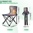 thumbnail image 3 of BZSMCE Camping Chairs Modern Tropical Serenity Pattern Folding chair, 3 of 8