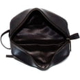 thumbnail image 2 of Jaald Men's Black Genuine Leather Toiletry Bag Waterproof Dopp Kit Shaving Bags and Grooming kit, 2 of 7