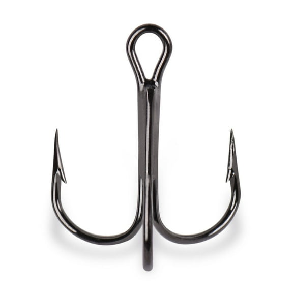 Mustad Fine Wire Treble Hook - #14 (Black Nickel)