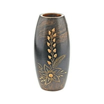 Majestic Flower Garden Brown Mango Tree Wood Flower Vase