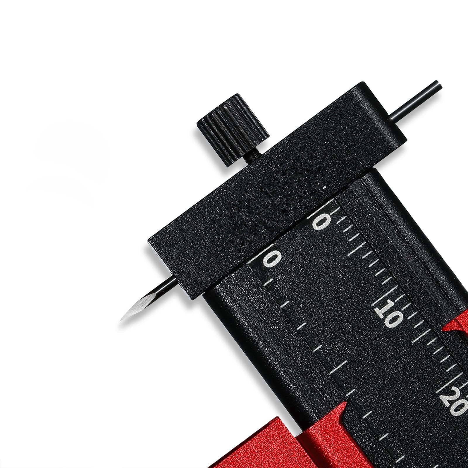 JIAHAOO Aluminum Alloy Parallel Scribing Craft Ruler for DSPIAE Accurate Measurement, 80mm Engraving Line