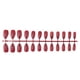 thumbnail image 2 of Uñas postizas Qarigey 24 piezas DIY estilo Simple rojo frijol, 2 of 5