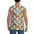 thumbnail image 4 of Fotbe Men's Retro With Joysticks Print Men's Sleeveless Muscle Tank Tops Casual T-Shirts for Gym Workout Beach-X-Large, 4 of 8