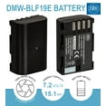 thumbnail image 2 of BM Premium 2 Pack of DMW-BLF19 Batteries and Battery Charger for Panasonic Lumix DC-G9, DC-GH5, DMC-GH3, DMC-GH3K, DMC-GH4, DMC-GH4K Digital Camera, 2 of 7