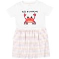 thumbnail image 3 of Inktastic Cute and Crabulous Funny Crab Girls Toddler Dress, 3 of 5