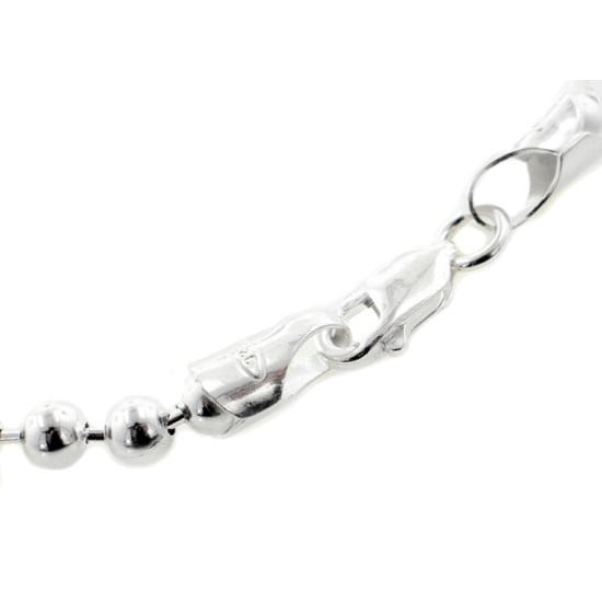 5mm Sterling Silver Bead or Ball Chain Necklace Made in Italy