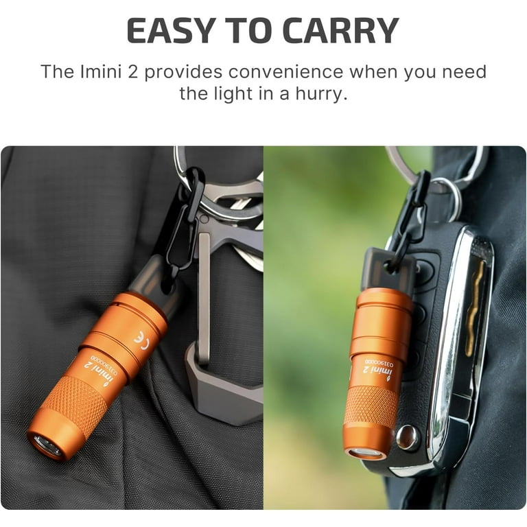 OLIGHT iMini 2 Rechargeable Flashlight, 50 Lumens Compact Magnetic