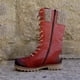 thumbnail image 5 of Zapatos con cordones y cremallera lateral a la moda para mujer, botas de ante impermeables Retro de vaquero occidental a media pantorrilla de tacón bajo Wmkox8yii shkj808, 5 of 6