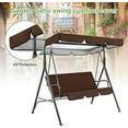 thumbnail image 3 of Housse de Remplacement pour Balancelle et Housse de Coussin Imperméable pour Balancelle 2 et 3 Places et Housse de Chaise de Jardin Extérieur Patio Remplacement, Marron, 3 of 7