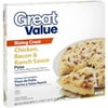Great Value: Chicken Bacon & Ranch Sauce Pizza Rising Crust, 31.75 Oz