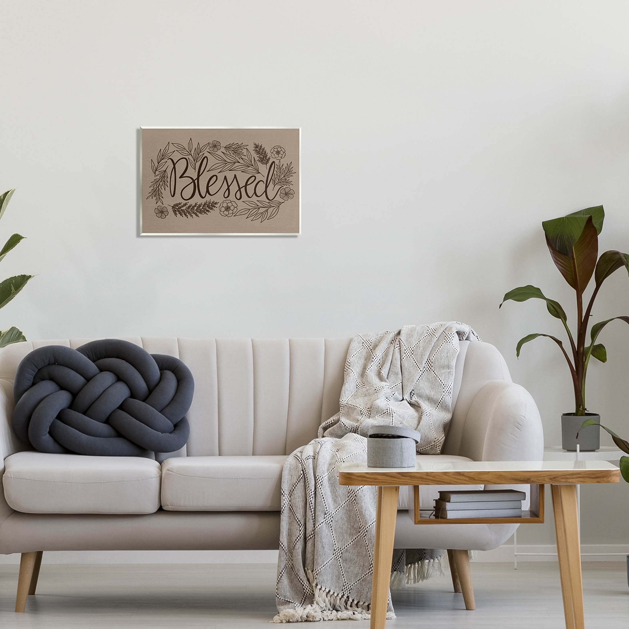 Blessed Flower Botanical Border Botanical & Floral Graphic Art Unframed Art Print Wall Art