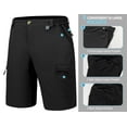 thumbnail image 5 of Little Donkey Andy Men's 10 Inch Quick Dry Cargo Shorts Stretch Lightweight Outdoor Hiking Shorts UPF 50 Black Size L, 5 of 8