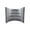 Granite, variant on Window Well Supply Atlas Plastic Egress Well, Granite 66"W x 49.5" Proj x 64.5"D — One-Piece Dual-Wall HDPE, Built-In Steps, Fits Windows Up to 5' Wide