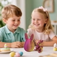thumbnail image 2 of Easter Egg Set, Bunny Eggs with Bunnies Inside Easter Basket Stuffers,3D Printed Animals Gift for Home Desk Decor Fun Easter Surprise, 2 of 9